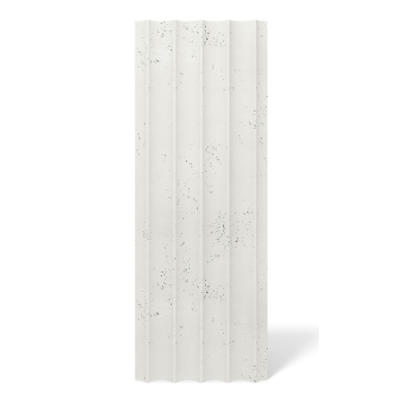 Płyta betonowa na ścianę 3D PB59 1350x500x35, zgaszona biel B0, beton architektoniczny