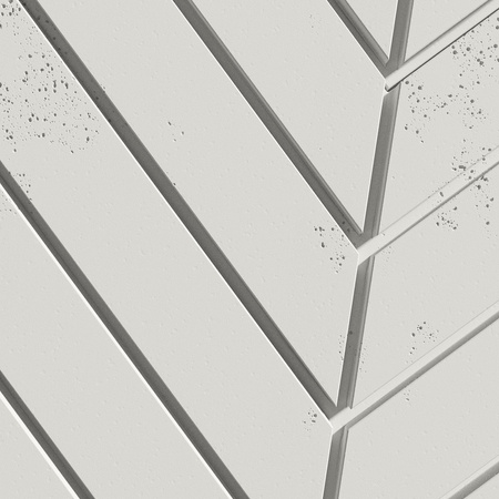 Płyta betonowa na ścianę 3D PB44 1188x600x25, zgaszona biel B0, beton architektoniczny