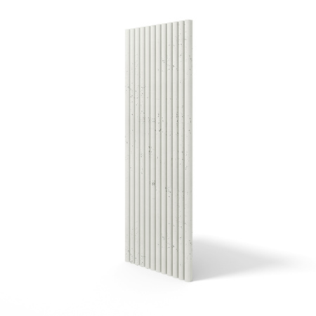 Płyta betonowa na ścianę 3D PB57 1350x460x30, zgaszona biel B0, beton architektoniczny