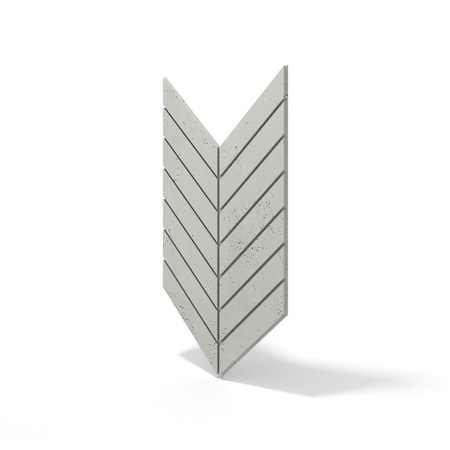 Płyta betonowa na ścianę 3D PB44 1188x600x25, pistacjowy CL08, beton architektoniczny