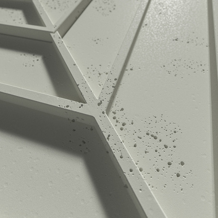 Płyta betonowa na ścianę 3D PB45 1188x600x25, pistacjowy CL08, beton architektoniczny