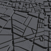 Płyta betonowa na ścianę 3D PB71D 600x600x22, czarny B15; wzór D, beton architektoniczny