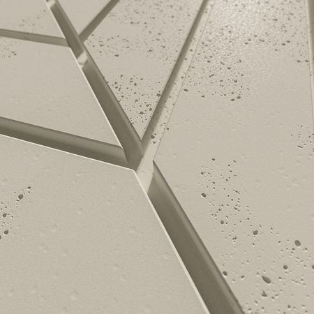 Płyta betonowa na ścianę 3D PB44 1188x600x25, kość słoniowa KS, beton architektoniczny