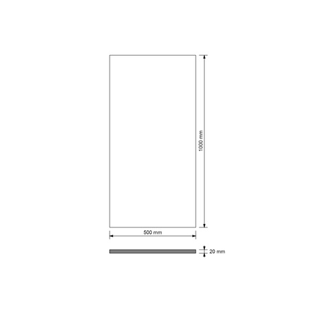 Płyta betonowa na ścianę 2D PA06 1000x500x10, jasny błękit CL06, beton architektoniczny