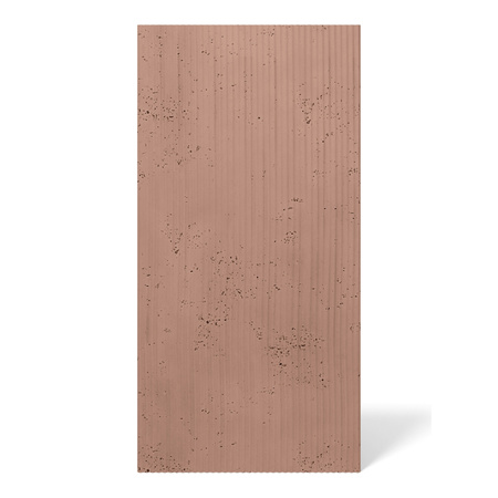Płyta betonowa na ścianę 3D PB23 1200x600x25, brudny róż CL07, beton architektoniczny