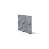 Płyta betonowa na ścianę 3D PB06B 600x600x42, antracytowy B08; wzór B, beton architektoniczny