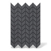 Płyta betonowa na ścianę 3D PB48 935x600x25, czarny B15, beton architektoniczny