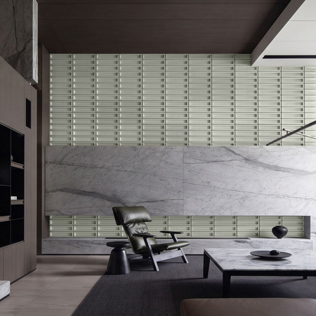 Płyta betonowa na ścianę 3D PB51 800x410x20, pistacjowy CL08, beton architektoniczny