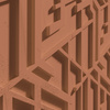 Płyta betonowa na ścianę 3D PB27 1200x600x35, terakota CL01, beton architektoniczny