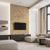 Płyta betonowa na ścianę 3D PB18 1200x600x38, miodowy CL03, beton architektoniczny