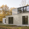 Płyta betonowa na ścianę 3D PB35 455x120x20, kość słoniowa KS, lewy, beton architektoniczny