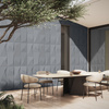 Płyta betonowa na ścianę 3D PB07 1200x600x45, antracytowy B08, beton architektoniczny