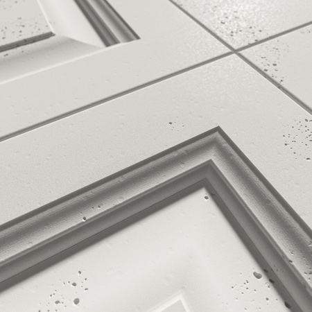 Płyta betonowa na ścianę 3D PB33A 1200x600x30, zgaszona biel B0, wzór A, beton architektoniczny