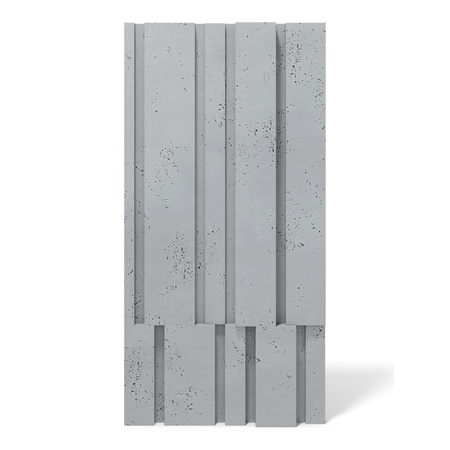 Płyta betonowa na ścianę 3D PB13 1200x600x40, szary S96, beton architektoniczny