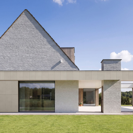 Płyta betonowa na ścianę 3D PB57 1350x460x30, kość słoniowa KS, beton architektoniczny