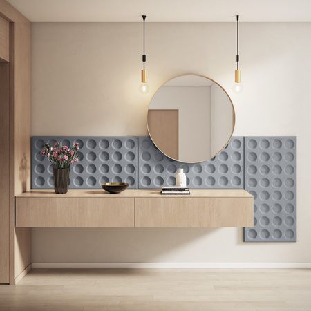 Płyta betonowa na ścianę 3D PB28 1200x600x30, antracytowy B08, beton architektoniczny