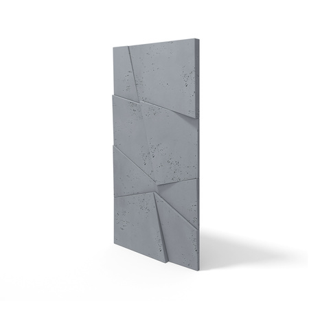 Płyta betonowa na ścianę 3D PB05B 1200x600x48, antracytowy B08, wzór B, beton architektoniczny