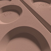 Płyta betonowa na ścianę 3D PB28 1200x600x30, brudny róż CL07, beton architektoniczny
