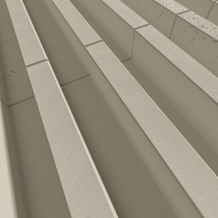 Płyta betonowa na ścianę 3D PB41 1350x380x44, kość słoniowa KS, beton architektoniczny