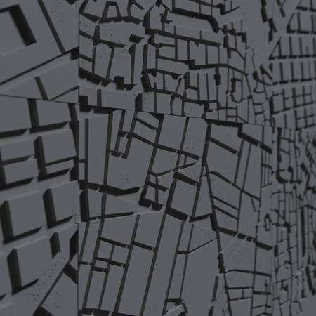 Płyta betonowa na ścianę 3D PB71D 600x600x22, czarny B15; wzór D, beton architektoniczny