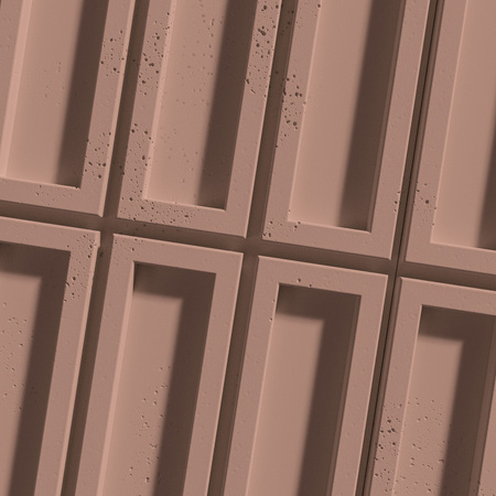 Płyta betonowa na ścianę 3D PB66A 1350x430x22, brudny róż CL07, wzór A, beton architektoniczny