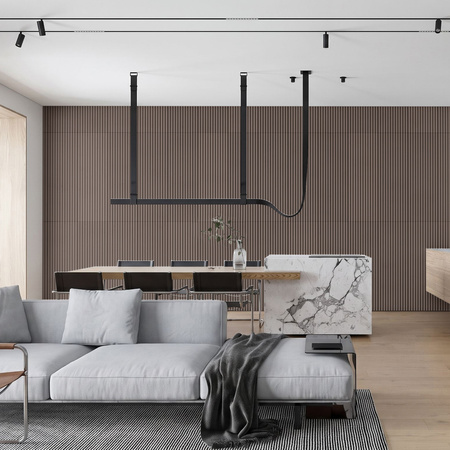 Płyta betonowa na ścianę 3D PB57 1350x460x30, czekoladowy CL02, beton architektoniczny