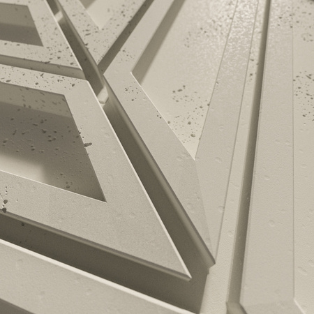 Płyta betonowa na ścianę 3D PB50 1156x600x20, kość słoniowa KS, beton architektoniczny