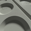 Płyta betonowa na ścianę 3D PB28 1200x600x30, zgaszona zieleń CL09, beton architektoniczny