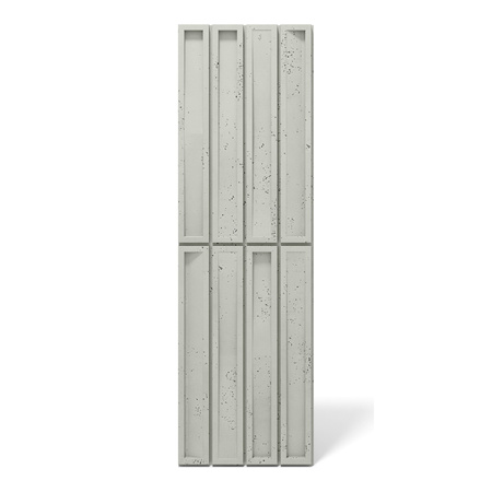 Płyta betonowa na ścianę 3D PB66B 1350x430x22, pistacjowy CL08; wzór B, beton architektoniczny