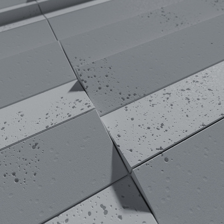 Płyta betonowa na ścianę 3D PB69 5x22,6x2, antracytowy B08, beton architektoniczny