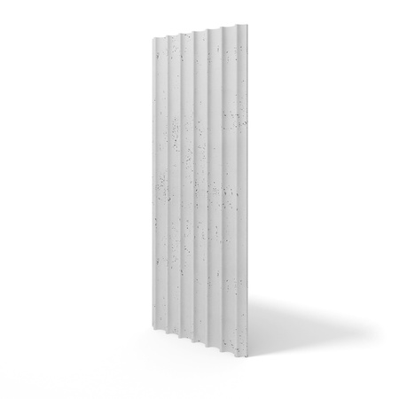 Płyta betonowa na ścianę 3D PB60 1350x520x35, jasnoszary S50, beton architektoniczny