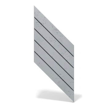 Płyta betonowa na ścianę 3D PB43 1210x500x25, szary S96, beton architektoniczny