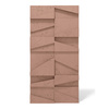 Płyta betonowa na ścianę 3D PB09 1200x600x45, brudny róż CL07, beton architektoniczny