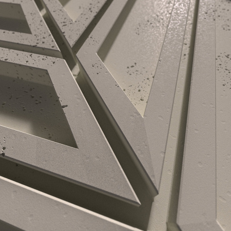 Płyta betonowa na ścianę 3D PB50 1156x600x20, kaszmirowy CL04, beton architektoniczny