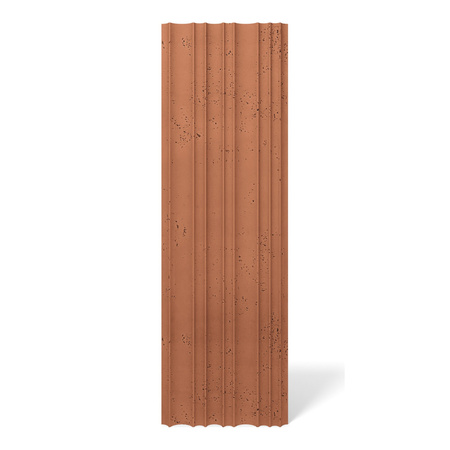 Płyta betonowa na ścianę 3D PB56 1350x430x35, terakota CL01, beton architektoniczny