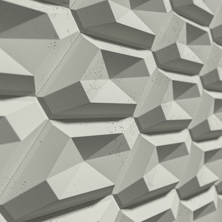 Płyta betonowa na ścianę 3D PB02 448x200x40, pistacjowy CL08, beton architektoniczny