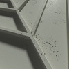 Płyta betonowa na ścianę 3D PB45 1188x600x25, zgaszona zieleń CL09, beton architektoniczny