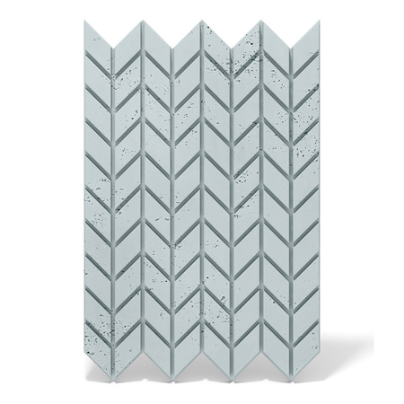Płyta betonowa na ścianę 3D PB48 935x600x25, jasny błękit CL06, beton architektoniczny
