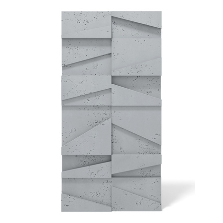 Płyta betonowa na ścianę 3D PB09 1200x600x45, szary S96, beton architektoniczny