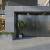 Płyta betonowa na ścianę 2D PA05 900x550x10, antracytowy B08, beton architektoniczny