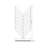 Płyta betonowa na ścianę 3D PB44 1188x600x25, kaszmirowy CL04, beton architektoniczny