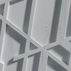 Płyta betonowa na ścianę 3D PB27 1200x600x35, szary S96, beton architektoniczny
