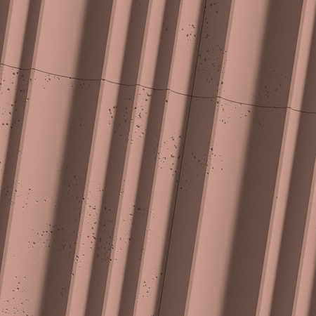 Płyta betonowa na ścianę 3D PB56 1350x430x35, brudny róż CL07, beton architektoniczny