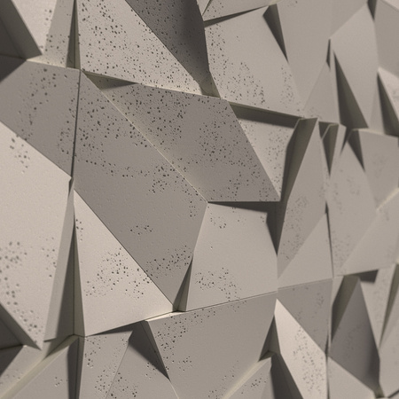 Płyta betonowa na ścianę 3D PB06B 600x600x42, kaszmirowy CL04; wzór B, beton architektoniczny