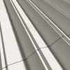 Płyta betonowa na ścianę 3D PB65 1350x480x32, zgaszona biel B0, beton architektoniczny