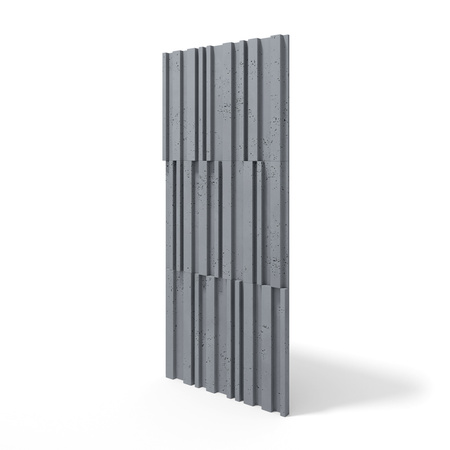 Płyta betonowa na ścianę 3D PB42 1350x600x30, antracytowy B08, beton architektoniczny