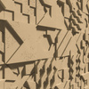 Płyta betonowa na ścianę 3D PB12 600x600x40, miodowy CL03, beton architektoniczny