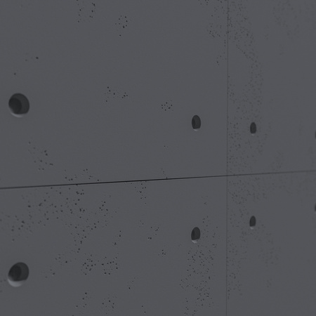 Płyta betonowa na ścianę 3D PB30 1200x600x20, czarny B15, beton architektoniczny