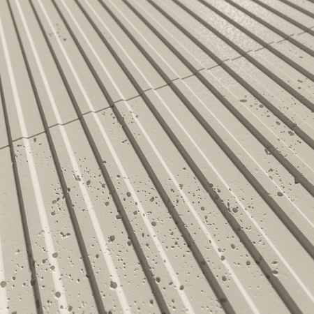 Płyta betonowa na ścianę 3D PB37 1350x600x12, kość słoniowa KS, beton architektoniczny