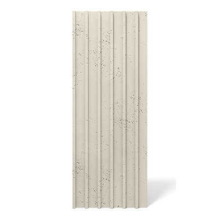 Płyta betonowa na ścianę 3D PB40 1350x510x30, kość słoniowa KS, beton architektoniczny